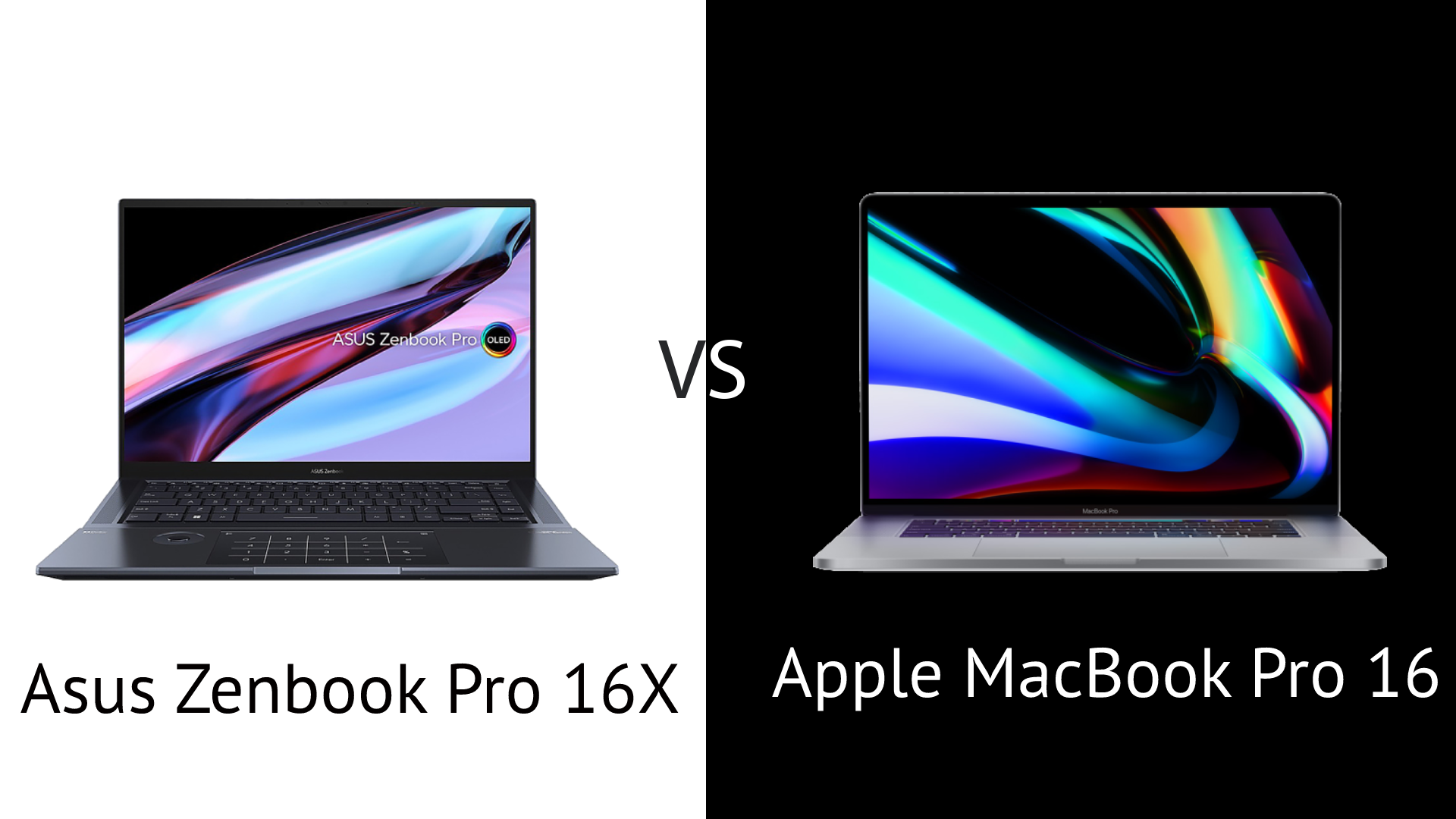 MacBook Pro M4 vs Asus ZenBook Pro 16X OLED